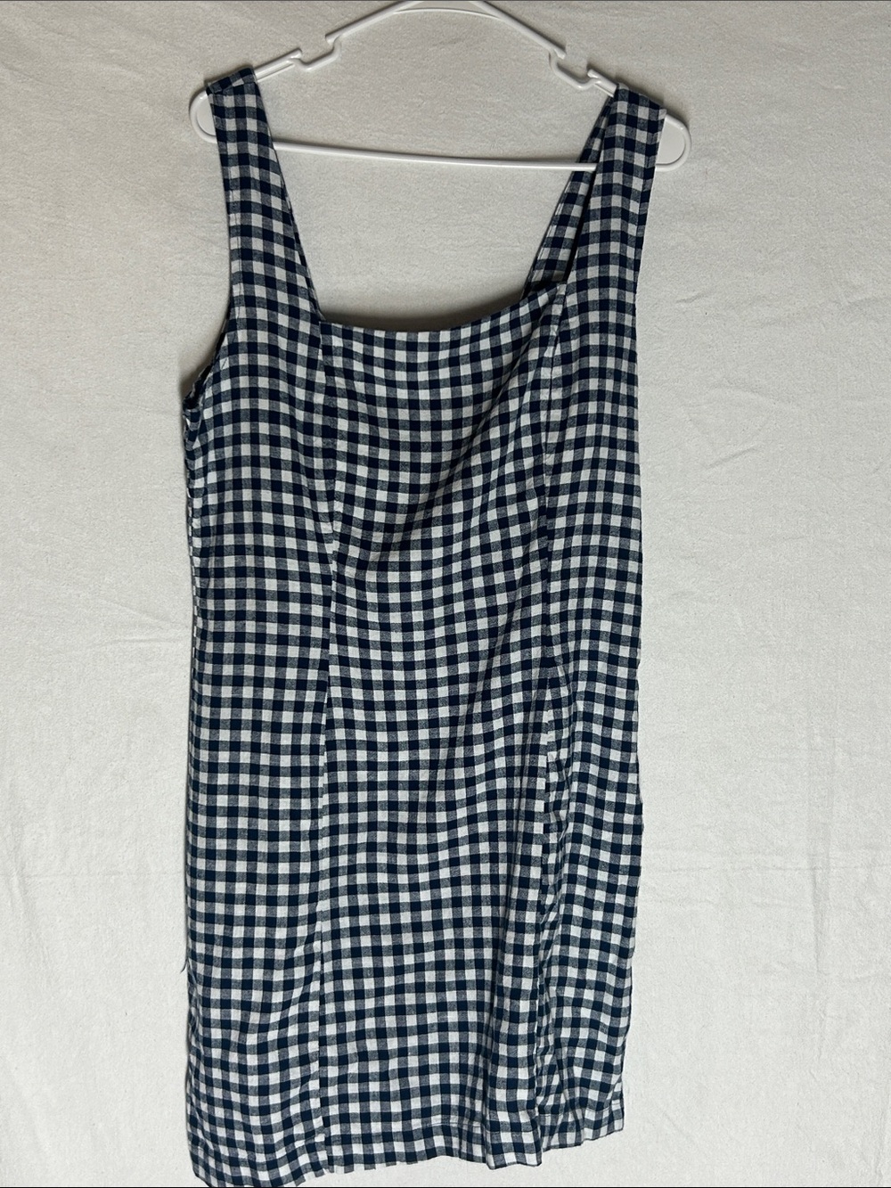 Old Navy Navy and White Gingham Mini Dress